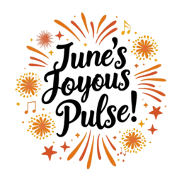 june pulse SVG PNG design with bold lettering