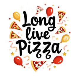 pizza party celebration SVG PNG design with bold lettering