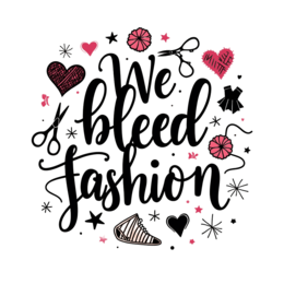 fashion text SVG PNG design with bold lettering, black and pink floral elements