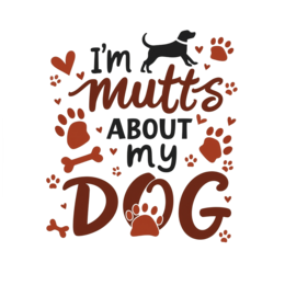 mutts dog shirt SVG PNG design with bold lettering
