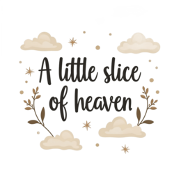 quotes heaven SVG PNG design with bold lettering, red and cream floral elements, an uplifting message