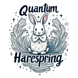 quantum hare spring SVG PNG design with bold lettering