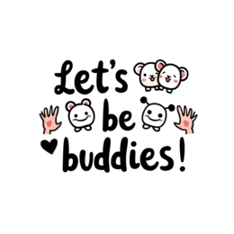 friends buddies shirt SVG PNG design with bold lettering