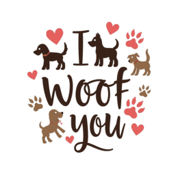 quotes dogs love SVG PNG design with bold lettering