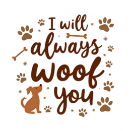 woof dog SVG PNG design with bold lettering