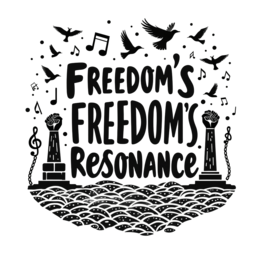 freedoms resonance SVG PNG design with bold lettering
