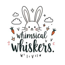 fantasy whimsical bunny SVG PNG design with bold lettering