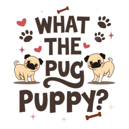 quotes pug puppy shirt SVG PNG design with bold lettering
