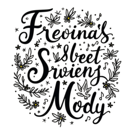 handlettering floraldesign floral SVG PNG design with hand-drawn style, black floral elements