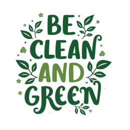 beautiful poster SVG PNG design with bold lettering, green floral elements, an uplifting message