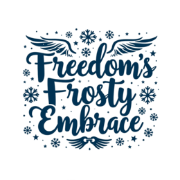 quotes freedom frosty shirt SVG PNG design with bold lettering