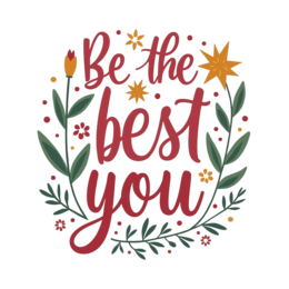 positive quotes flower SVG PNG design with hand-drawn style, bold lettering, orange and red floral elements