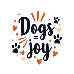 dogs joy SVG PNG design with bold lettering