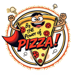 pizza fun illustration SVG PNG design with bold lettering
