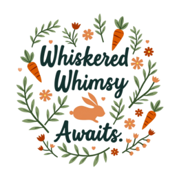 bunny carrots flower SVG PNG design with hand-drawn style, bold lettering, white and orange floral elements