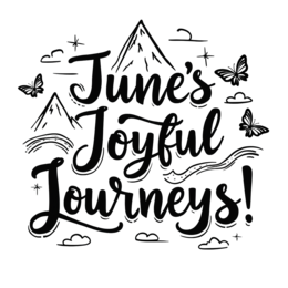 june journey SVG PNG design with hand-drawn style, bold lettering