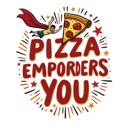 pizza superhero fun SVG PNG design with bold lettering