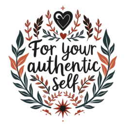 quote authenticity SVG PNG design with hand-drawn style, bold lettering, black and white floral elements