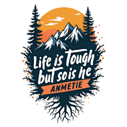 nature art SVG PNG design with hand-drawn style, bold lettering, an uplifting message