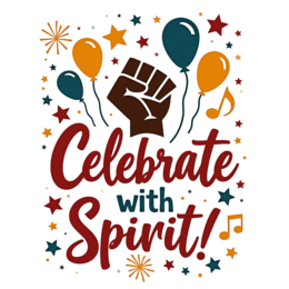 celebrate spirit SVG PNG design with bold lettering