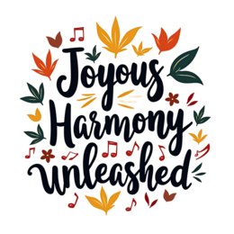 autumn harmony SVG PNG design with bold lettering, floral elements