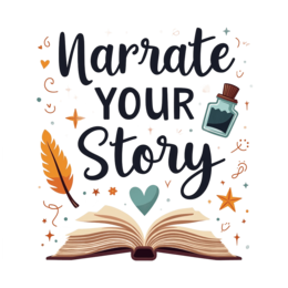 narrate story SVG PNG design with hand-drawn style