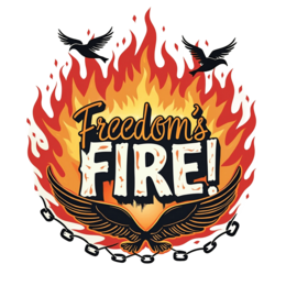 fire freedom shirt SVG PNG design with bold lettering