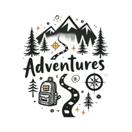 adventures mountains SVG PNG design with bold lettering
