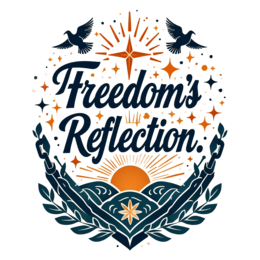 freedom reflection shirt SVG PNG design with bold lettering, an uplifting message