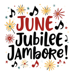 june jamboree SVG PNG design with bold lettering