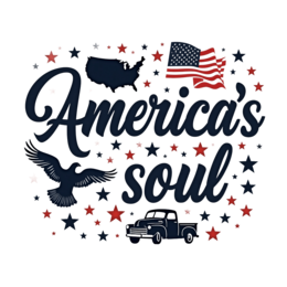 americas soul shirt SVG PNG design with bold lettering