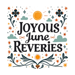 junefestivals sunshine SVG PNG design with hand-drawn style, bold lettering, orange and red floral elements