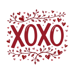 valentines hearts SVG PNG design with bold lettering