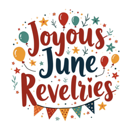 june revelries party SVG PNG design with bold lettering