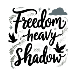 typography quote freedom SVG PNG design with bold lettering