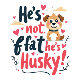 quotes dog husky SVG PNG design with bold lettering