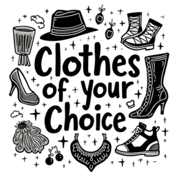 fashion choices flower SVG PNG design with bold lettering, black and white floral elements