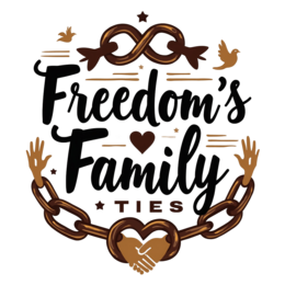 freedom family ties SVG PNG design with bold lettering