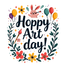 bunny balloons SVG PNG design with bold lettering, pink and green floral elements