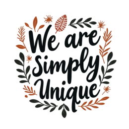 foliage typography quote SVG PNG design with bold lettering, black and orange floral elements, an uplifting message