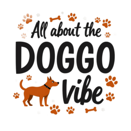 dog vibe shirt SVG PNG design with bold lettering