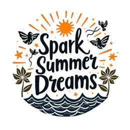 spark summer dreams SVG PNG design with bold lettering