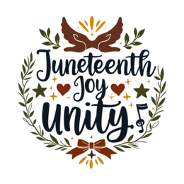 juneteenth celebration SVG PNG design with floral elements
