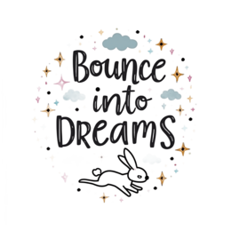 bounce bunny SVG PNG design with bold lettering