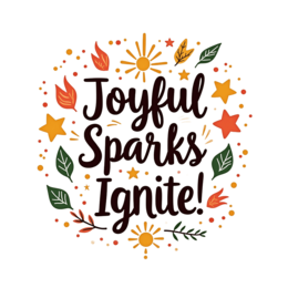 autumn SVG PNG design with bold lettering, orange and green floral elements