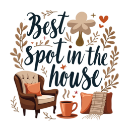 chill cozy corner SVG PNG design with floral elements