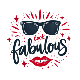 fabulous sunglasses shirt SVG PNG design with bold lettering, an uplifting message