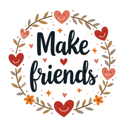 magic quotes friends wreath SVG PNG design with bold lettering, white and orange floral elements