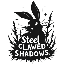 blackrabbit shadows SVG PNG design with bold lettering