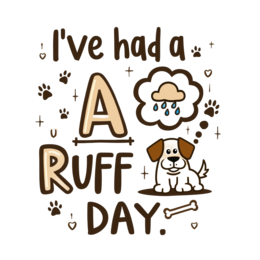 quotes dog SVG PNG design with bold lettering